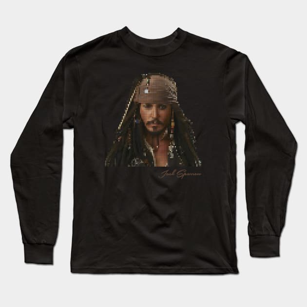 Jack Sparrow -Johnny Depp Long Sleeve T-Shirt by raaak